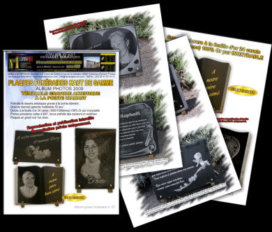Catalogue PDF photos de plaques fun�raires