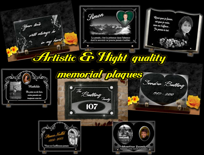 Memorial plaques