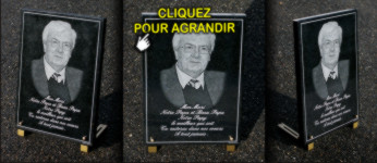 Article de tombe pour cimeti&egrave;re &agrave; l'occasion d'un d&eacute;c&egrave;s