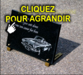 Voiture de collection pour dessiner sur une plaque d'obs&egrave;ques