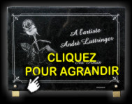 Plaque fun&eacute;raire en verre grav&eacute; avec photo sur article funeraire