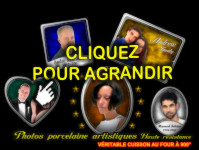 Plaque fun&eacute;raire en verre grav&eacute; avec photo sur article funeraire