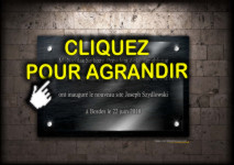Plaque fun&eacute;raire en verre grav&eacute; avec photo sur article funeraire