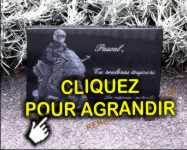 Motard sur article de mort pour cimeti&egrave;re