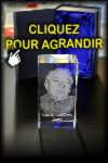 Cube en verre personnalis&eacute; pour cadeaux ou souvenir de d&eacute;funt