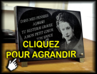Portrait pour cadeaux d'obs&egrave;que &agrave; la m&eacute;moire du d&eacute;funt