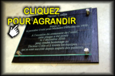 Plaque d'inauguration ou de comm&eacute;moration en verre v&eacute;ritable et ardoise grav&eacute;s par un artisant graveur