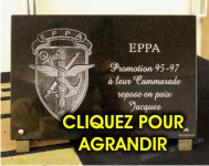 Sigle EPPA sur une plaque funeraire