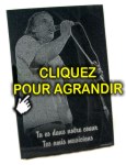 Chanteur, dessin musique pour plaques funeraires