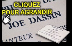 Plaque fun&eacute;raire en verre grav&eacute; avec photo sur article funeraire