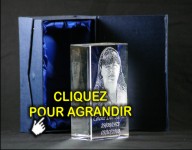 Cadeau en verre de bloc de verre