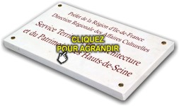Plaque professionnelle en pierre