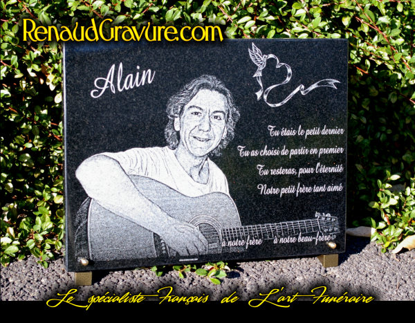 Vente de plaques fun&eacute;raires sur mesure