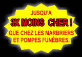 Jusqu'a 3X moins cher que chez les marbriers et pompes fun&egrave;bres