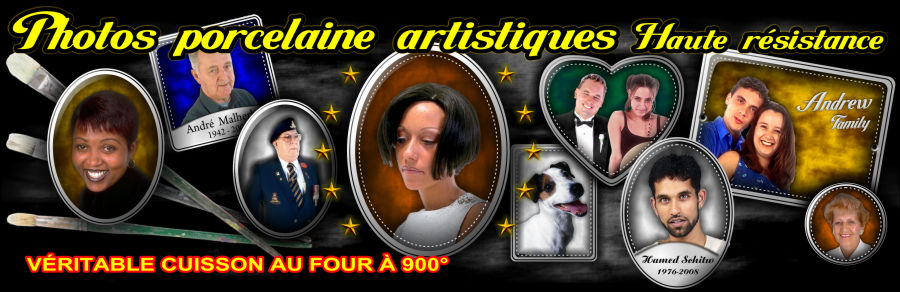 Photo en porcelaine