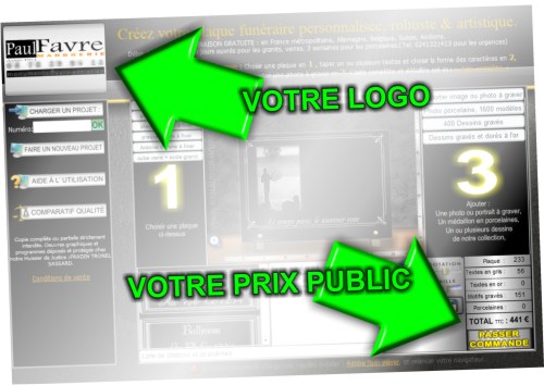 logiciel de composition de plaques fun&eacute;raires