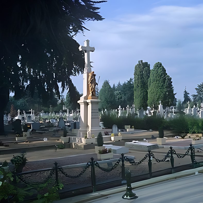 Allées et carrés du cimetière de l’Ouest à Angers