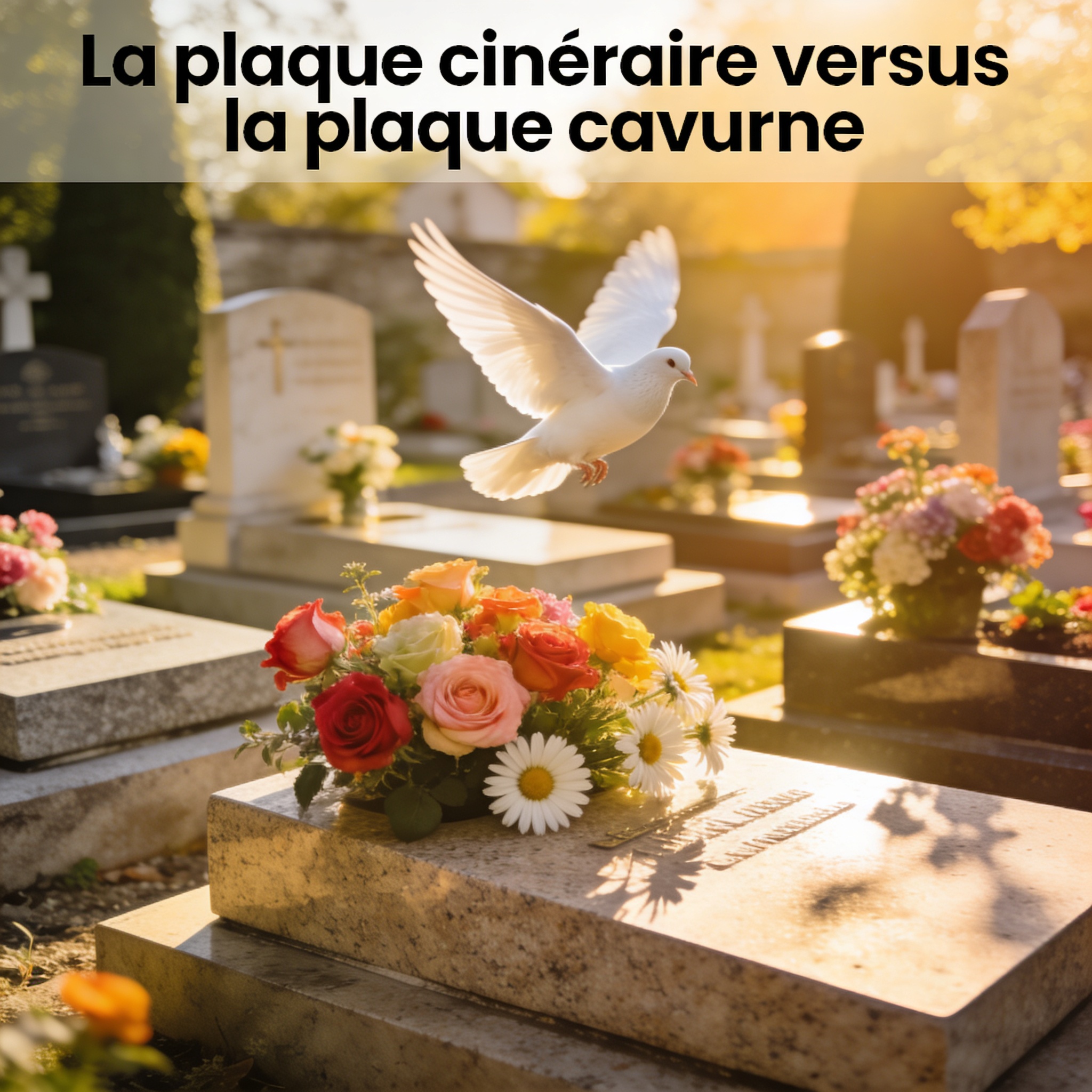 La plaque cinéraire versus la plaque cavurne