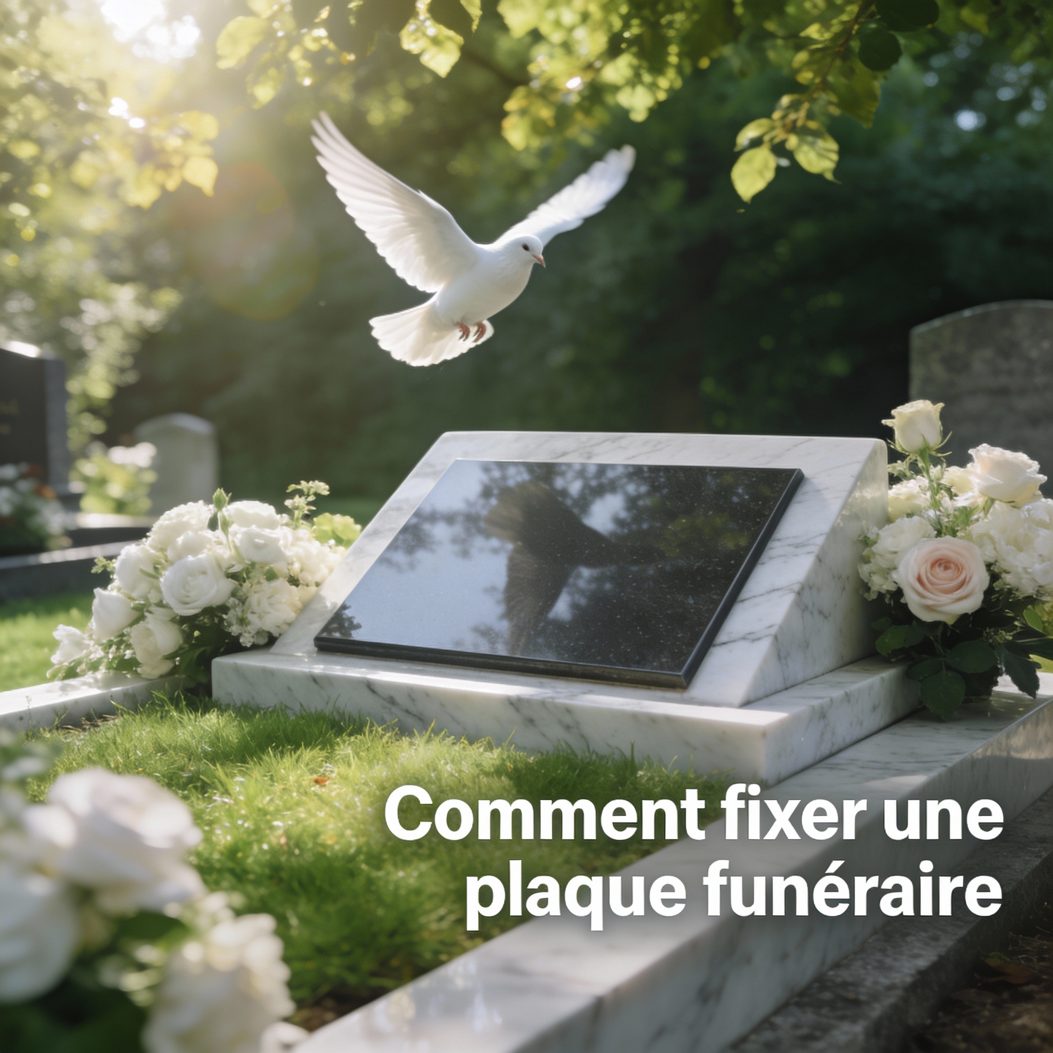 Comment fixer une plaque funéraire