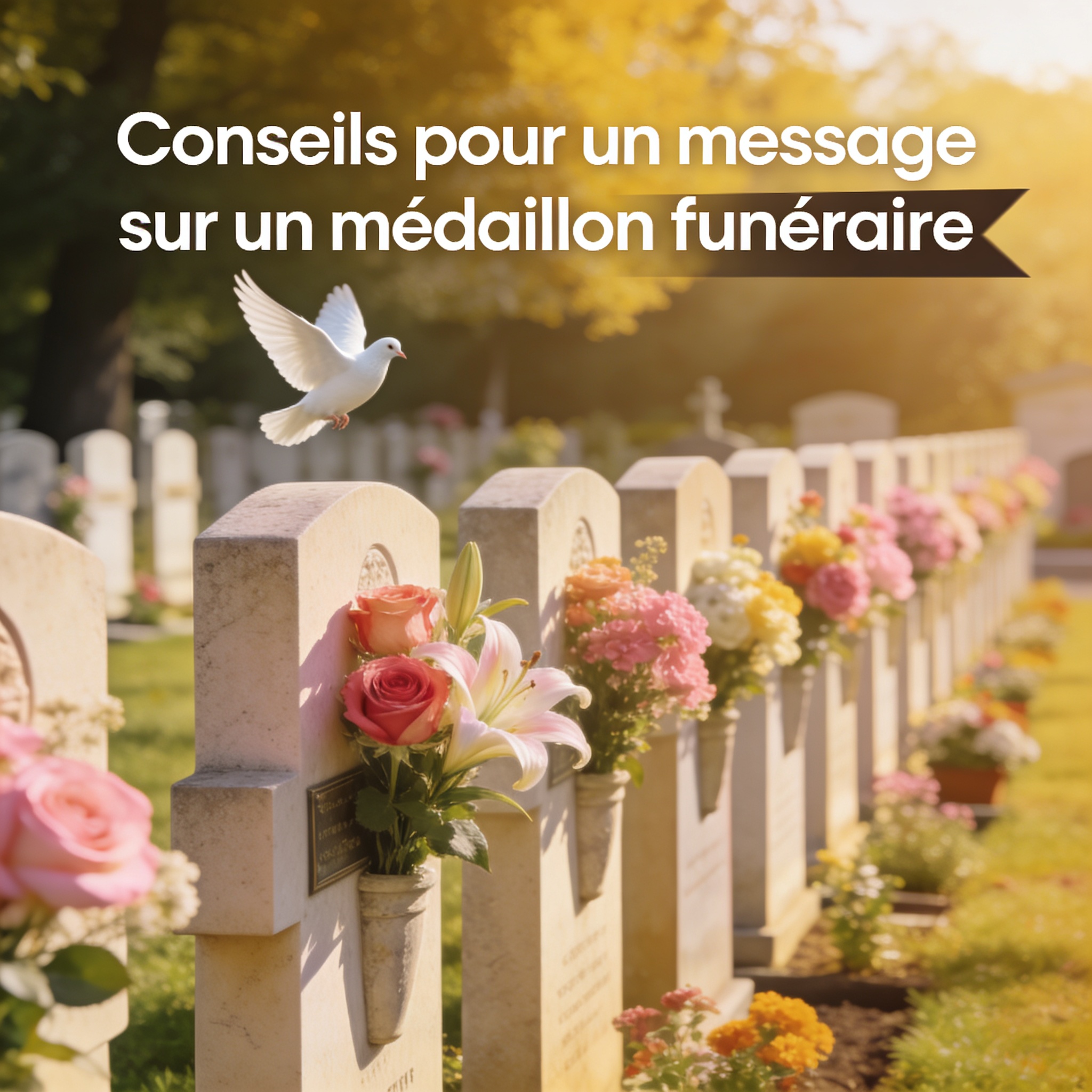 Conseils pour un message sur un médaillon funéraire