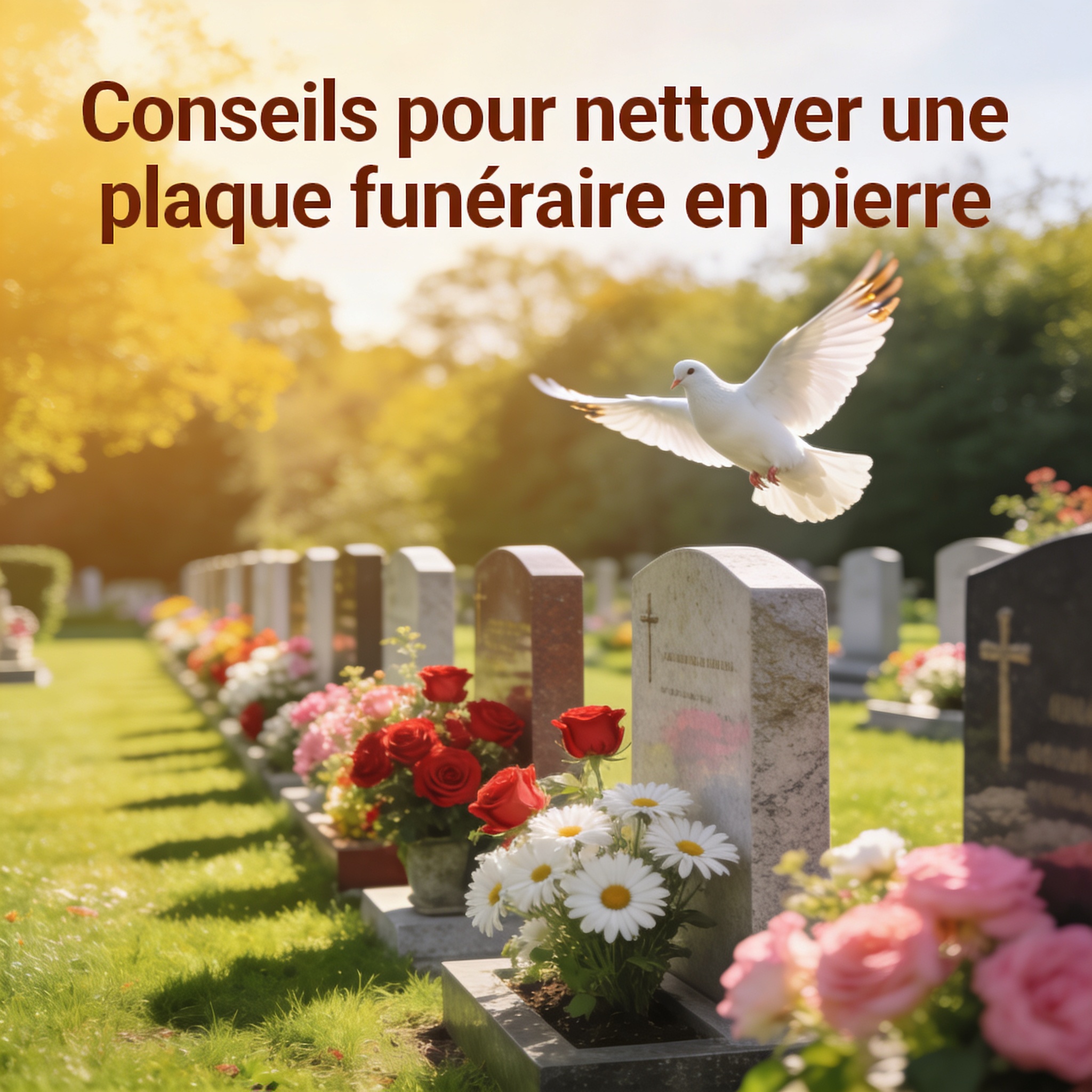 Conseils pour nettoyer une plaque funéraire en pierre