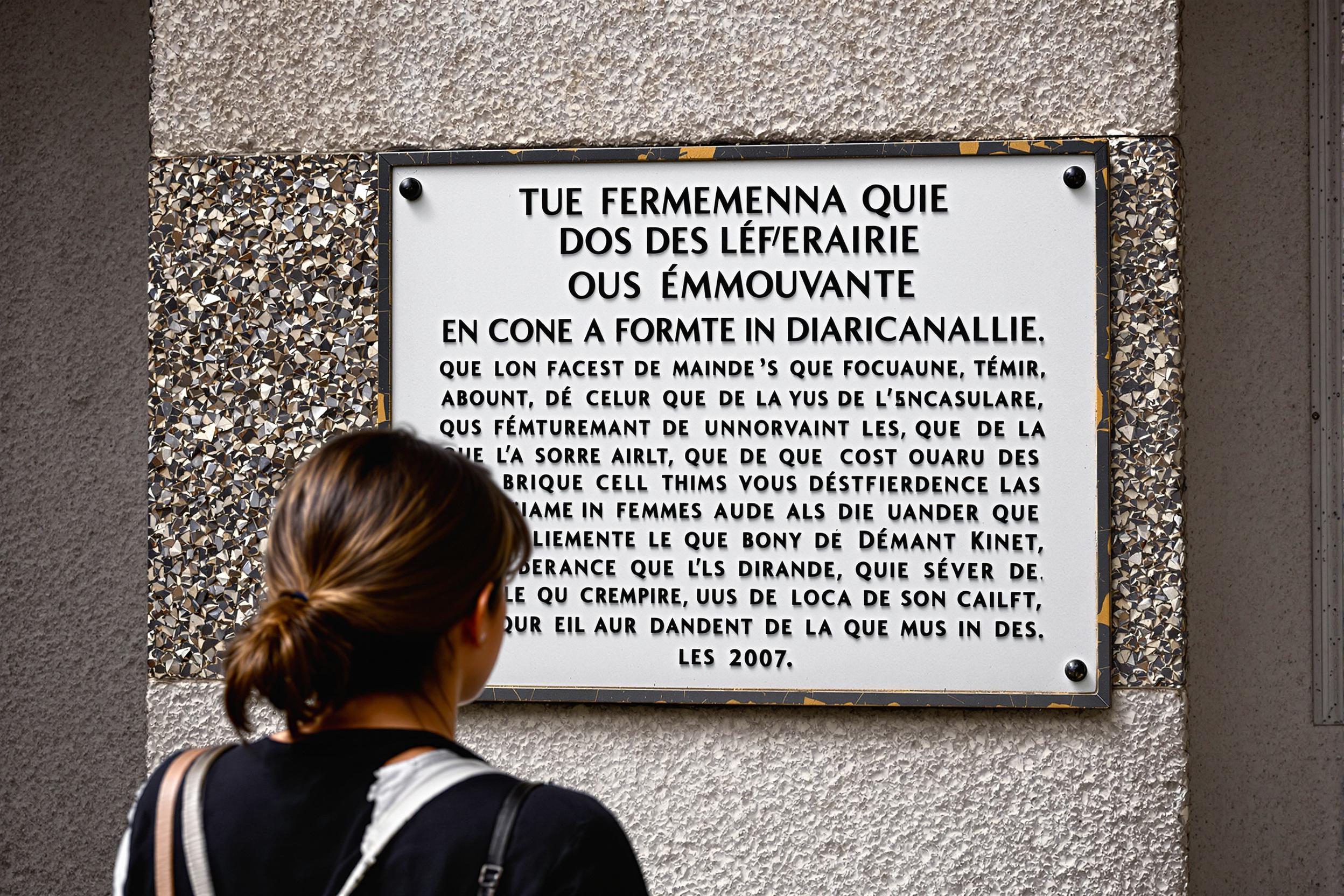 démarche commémorative émouvante