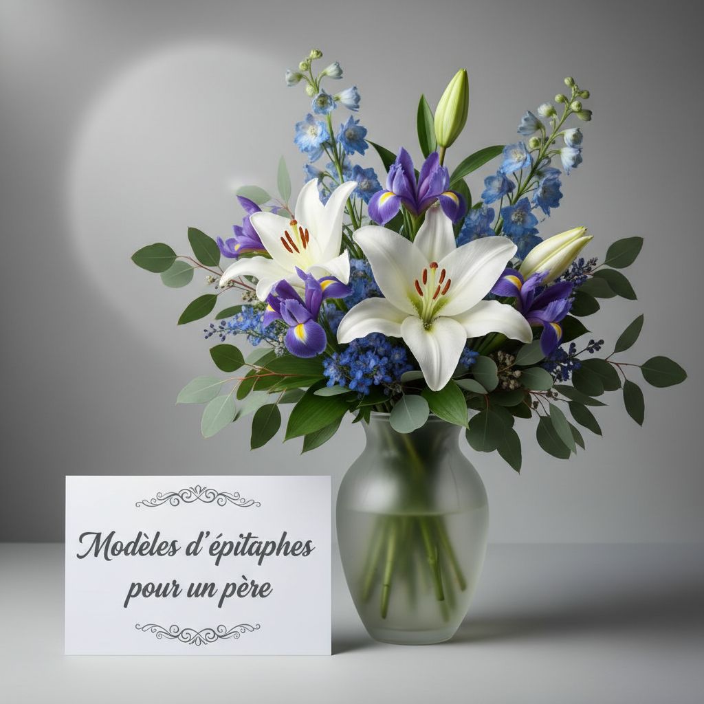 Modèles de textes épitaphes pour un papa