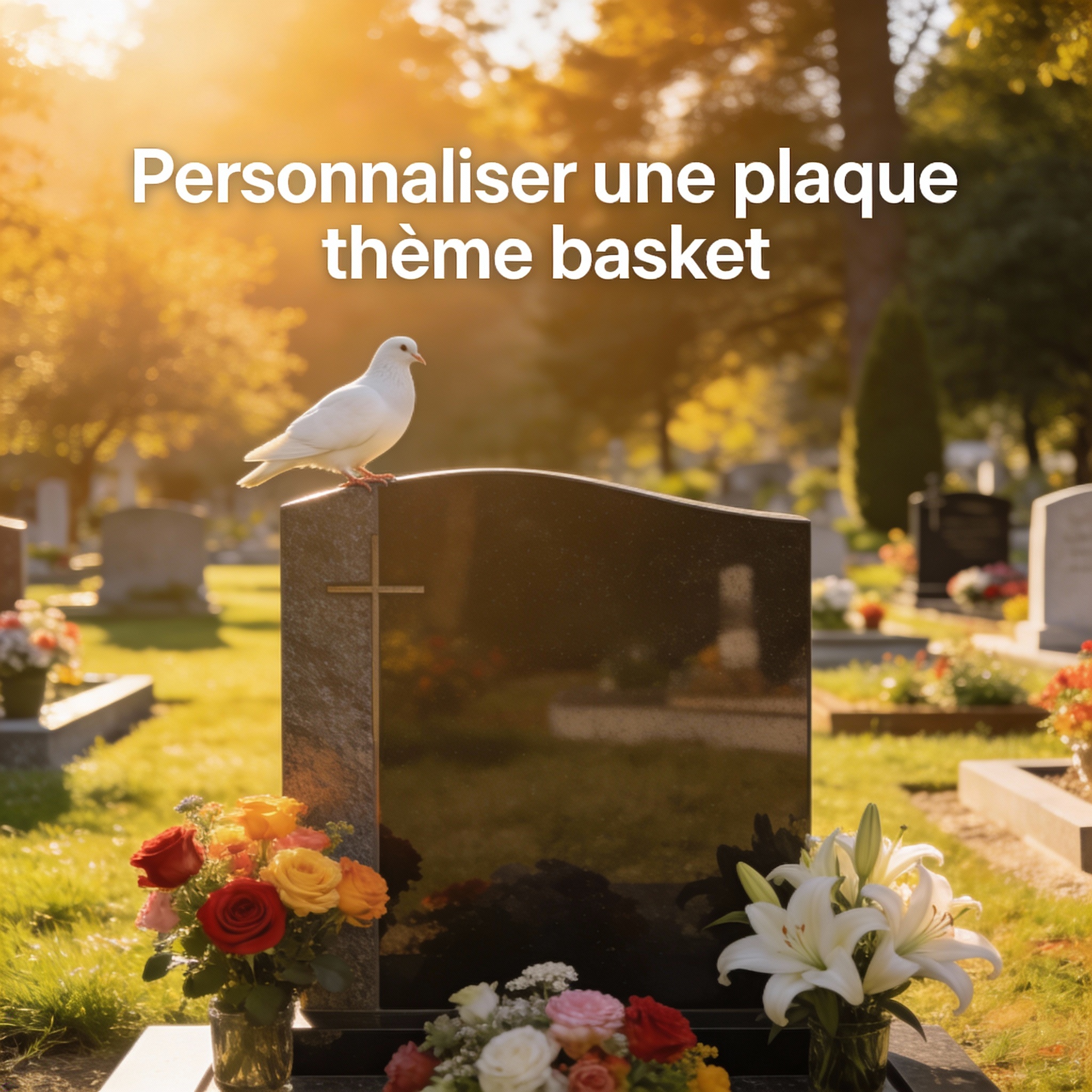 comment personnaliser un plaque funéraire basketteur