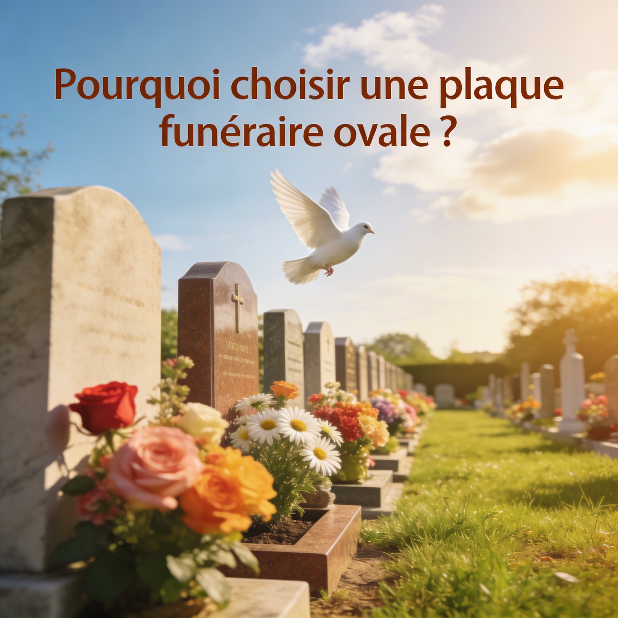 Pourquoi choisir une plaque funéraire ovale ?