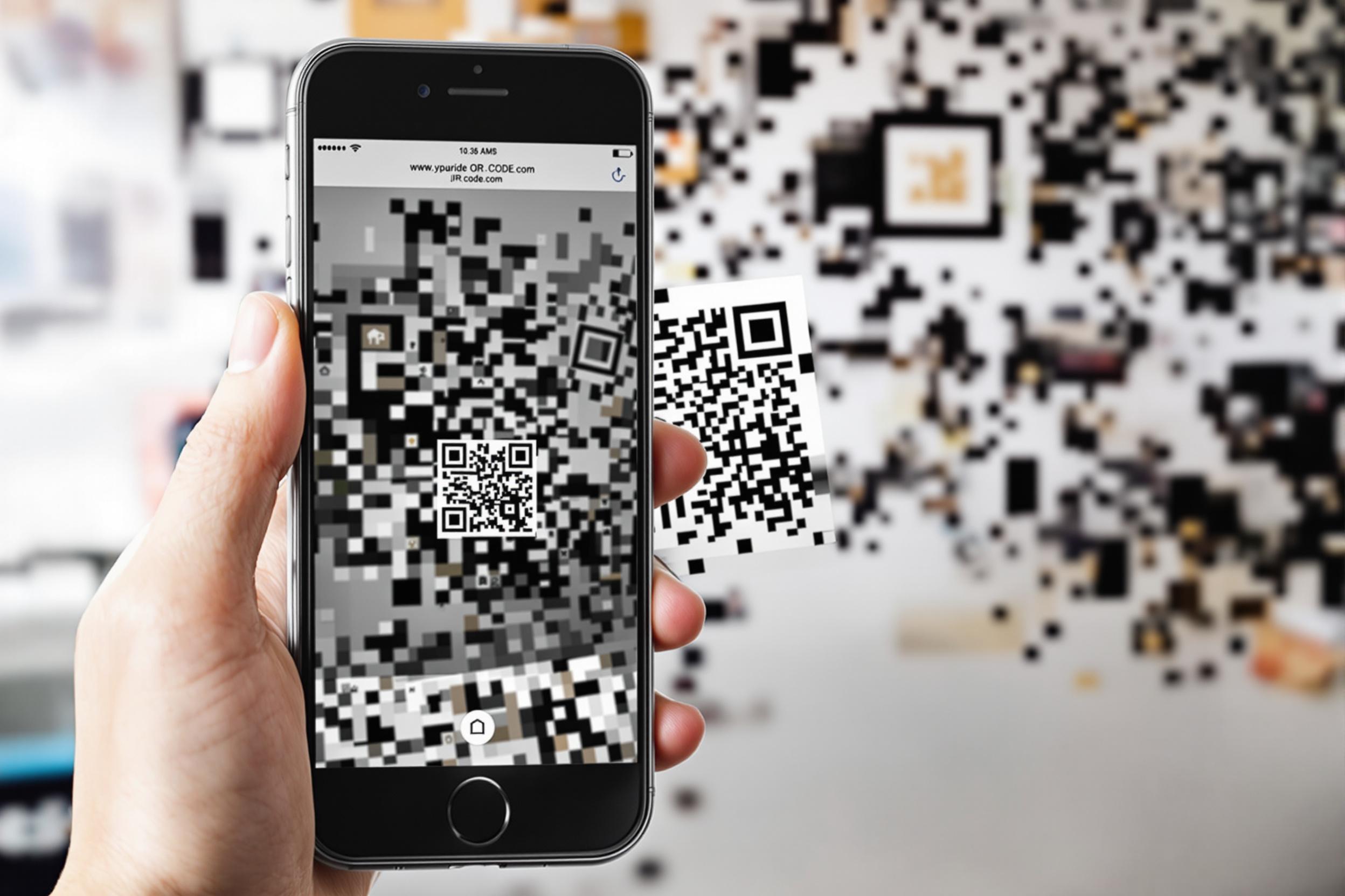 QR code sur une plaque funéraire