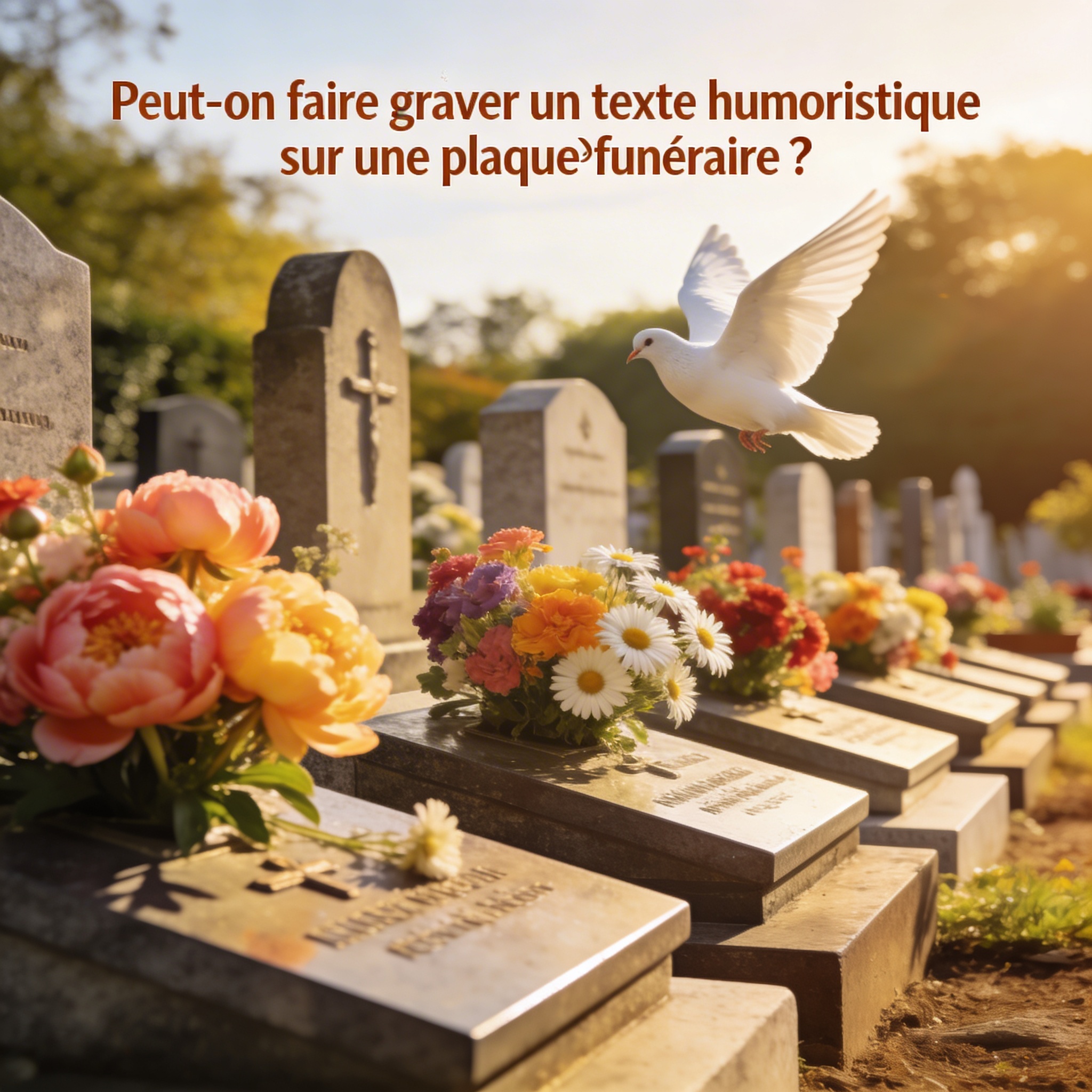 Texte humoristique sur une plaque funéraire : est-ce possible ?