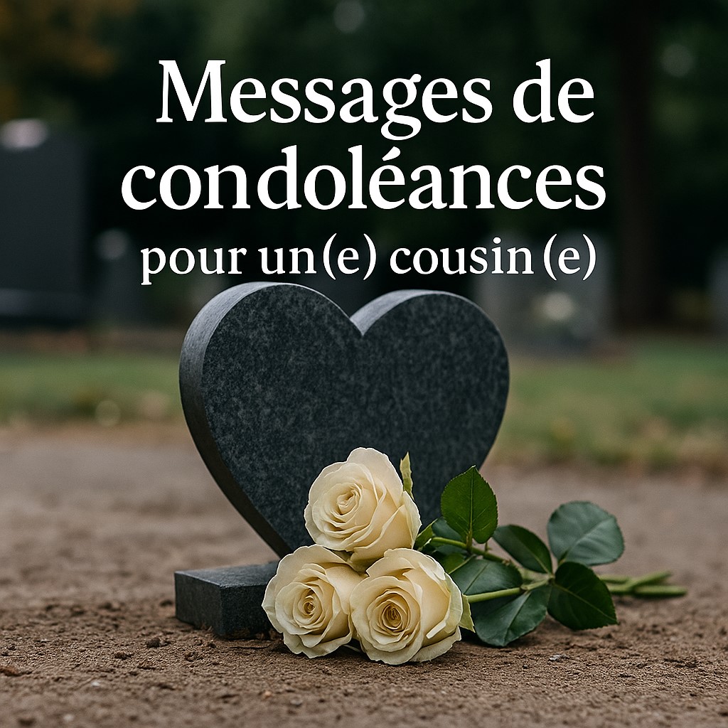 Exemples de condoléances pour un cousin ou une cousine