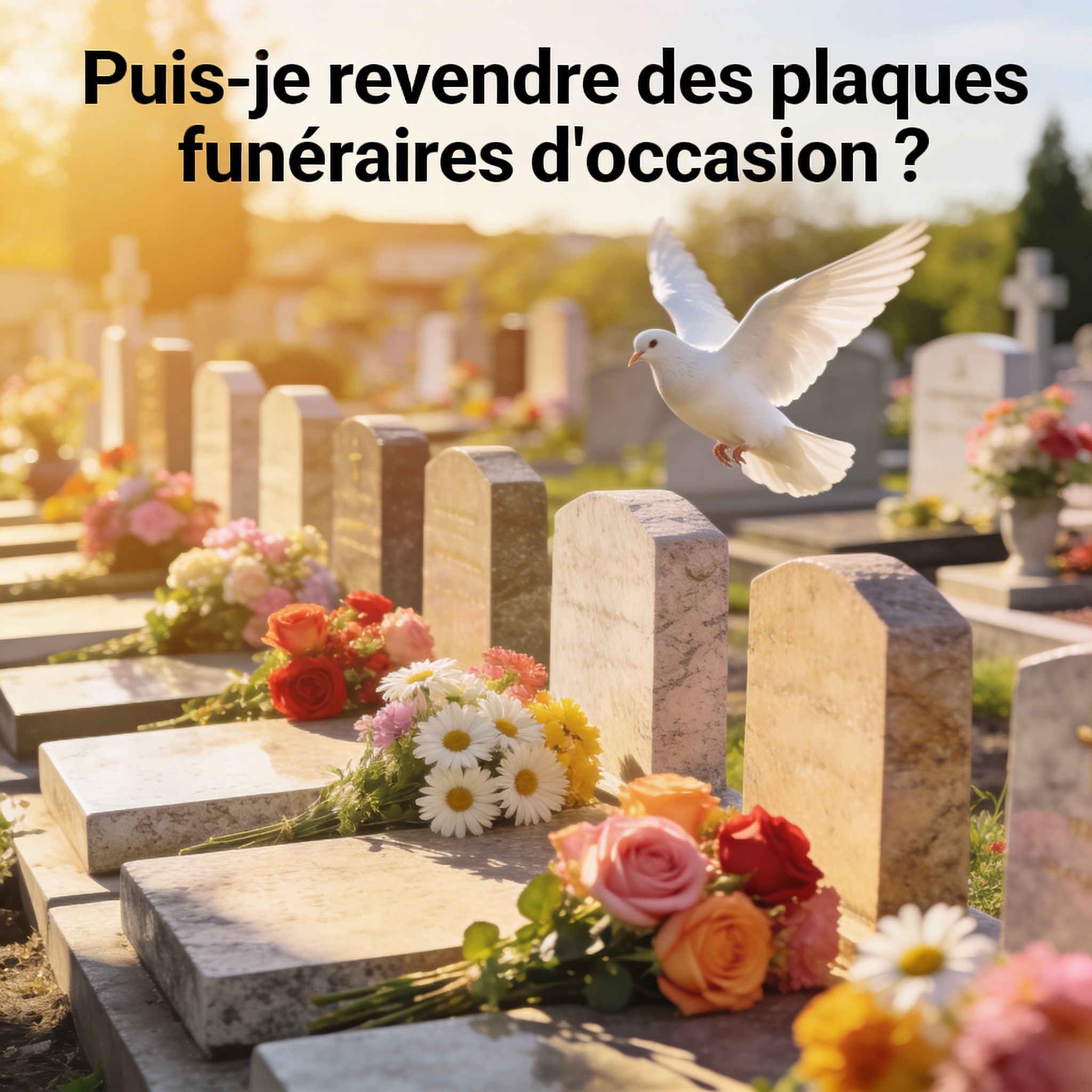 Revendre une plaque funéraire d’occasion : ce qui est possible et ce qui ne l’est pas