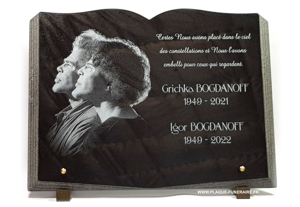 Plaque funéraire Bogdanoff