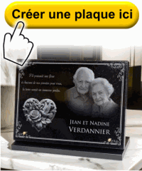 Personnaliser une plaque funéraire