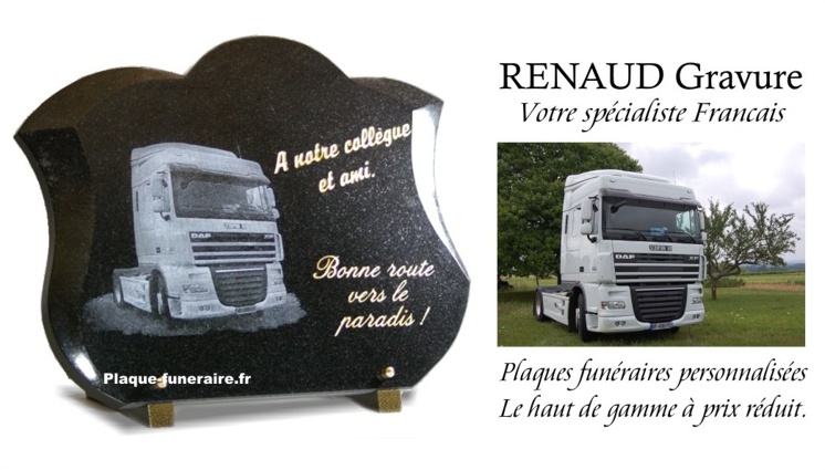 Plaque camion - pseudo de routier