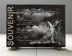 Plaque funeraire ange