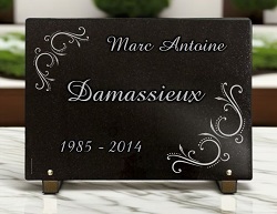 Plaque funeraire Fleurs bouquets