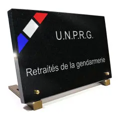 plaque  UNPRG retraités de la gendarmerie, ancien combattants ou militaire.
