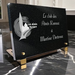 Plaque aines ruraux club de retraites