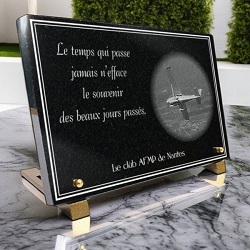 Plaque décès  avion  ,  93