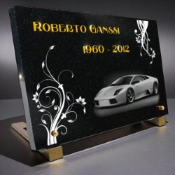 fleurs, Lamborghini diablo, voiture automobile, dorure, granit