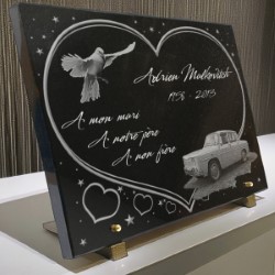 coeur, Voiture automobile, Renault R8, colombe