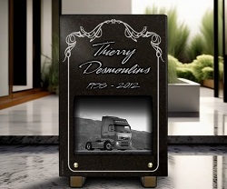 Plaque funéraire Camions, truck