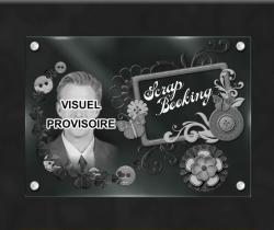 Fleurs, verre, a visser, photo portrait, scrapbooking  Ref : 340