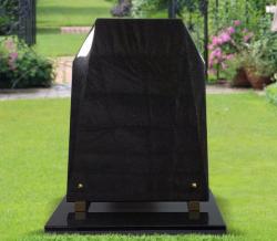 Grande plaque funéraire sur socle en granit : à personnaliser Ref : 409