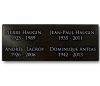 Plaque columbarium en granit à coller avec épitaphes (2)
