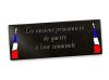 Plaque funéraire personnalisable à coller pour ancien combattant avec drapeaux et textes gravés (2)