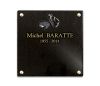 Plaque commémorative en granit à visser, boxeur, gant de boxe et textes dorés à personnaliser (2)