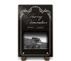 Plaque funéraire granit avec gravure camion pour chauffeur routier à personnaliser (2)
